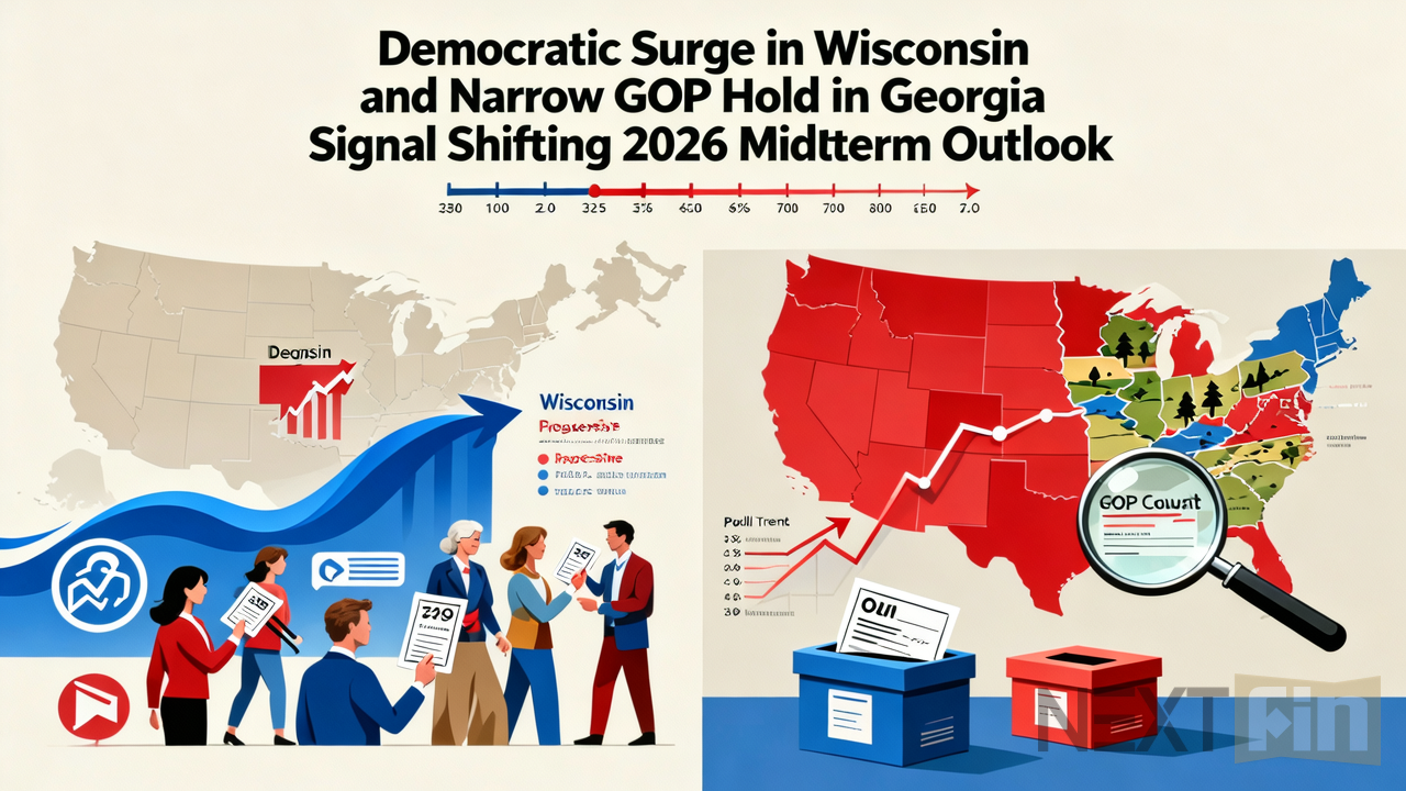 Democratic Surge in Wisconsin and Narrow GOP Hold in Georgia Signal Shifting 2026 Midterm Outlook
