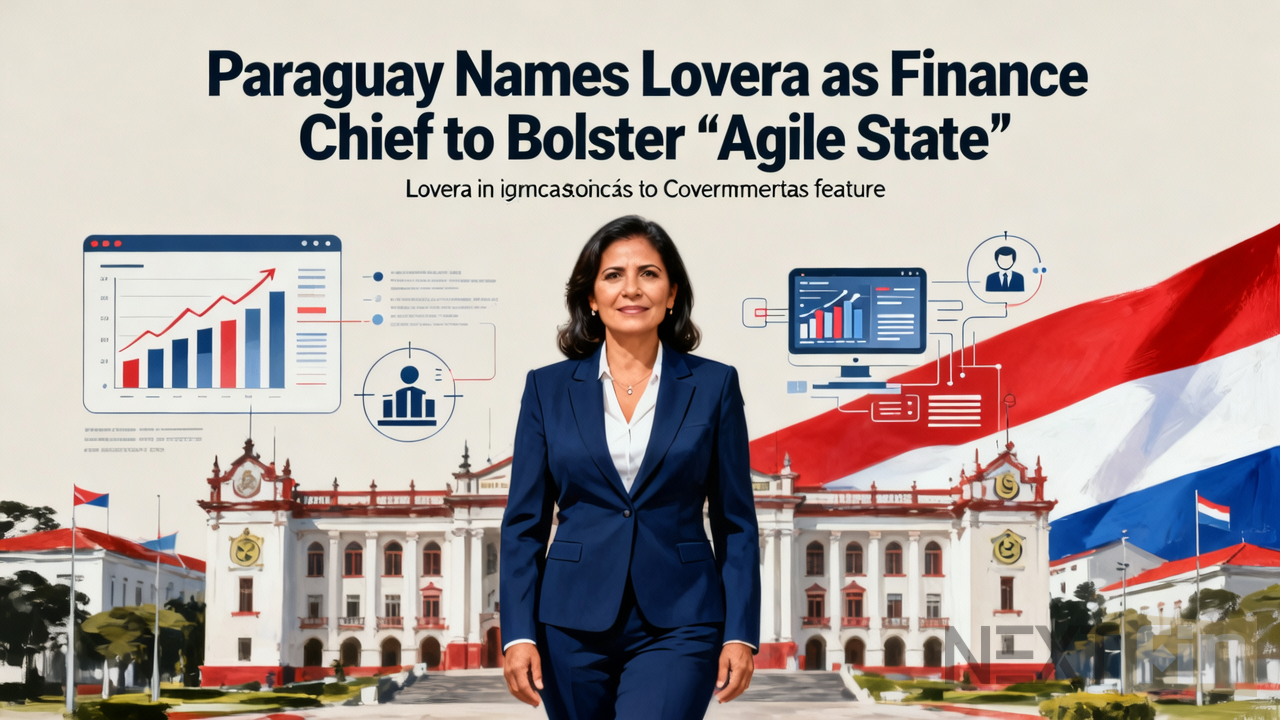 Paraguay Names Lovera as Finance Chief to Bolster ‘Agile State’