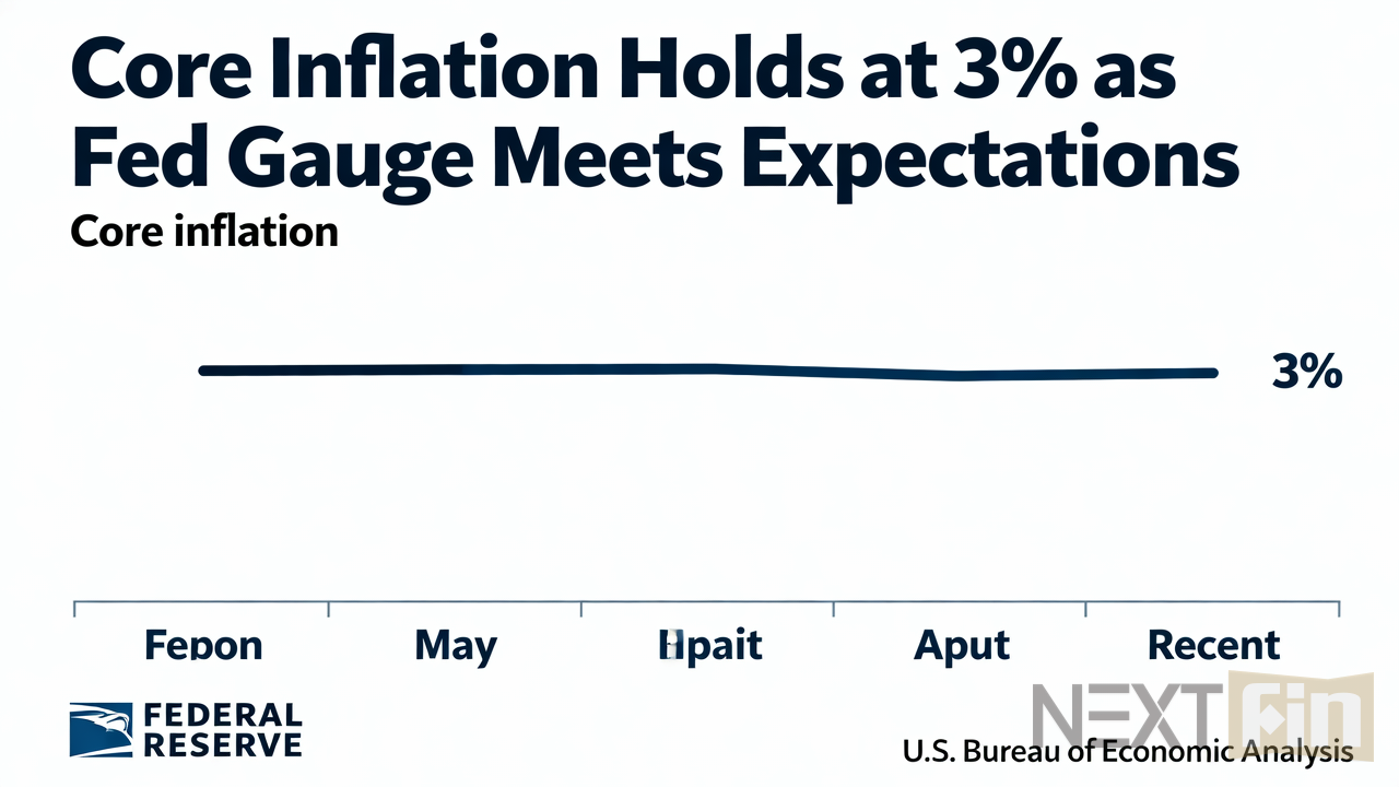 Core Inflation Holds at 3% as Fed Gauge Meets Expectations