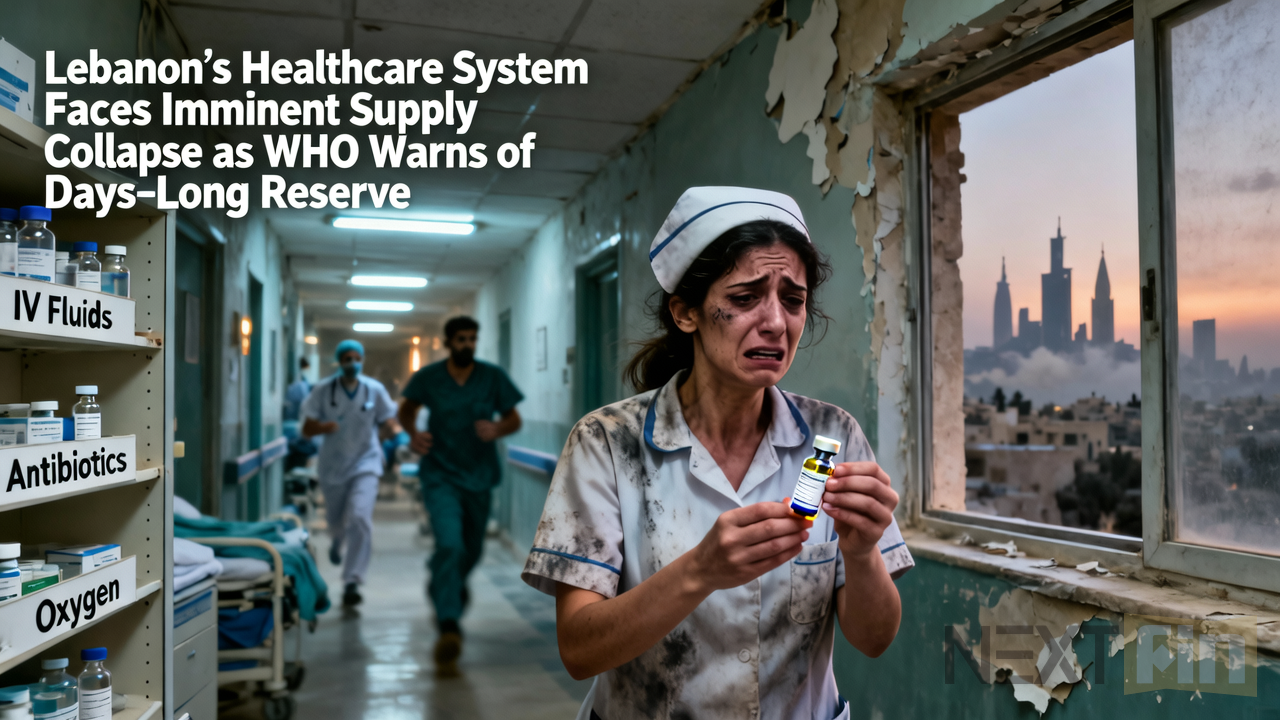 Lebanon’s Healthcare System Faces Imminent Supply Collapse as WHO Warns of Days-Long Reserve