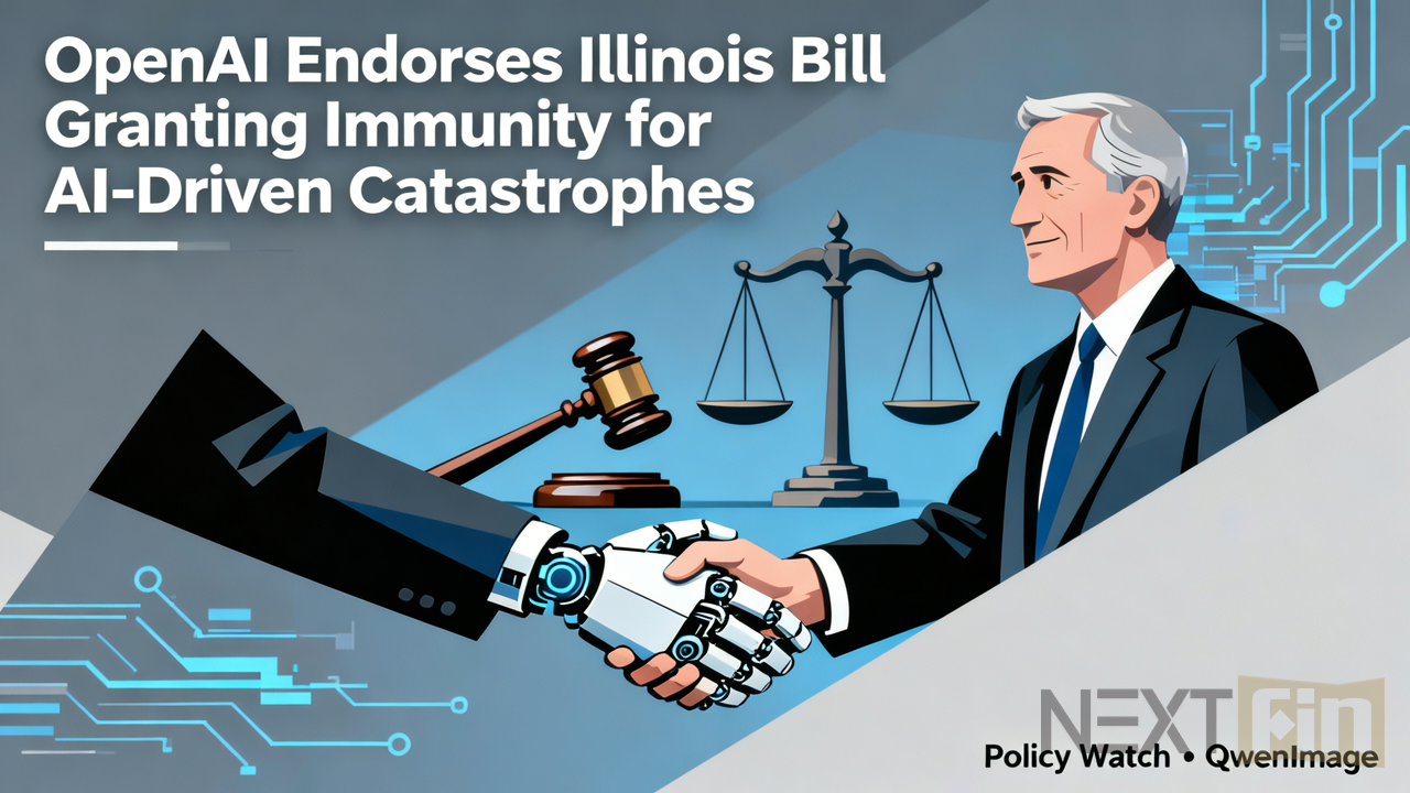 OpenAI Endorses Illinois Bill Granting Immunity for AI-Driven Catastrophes