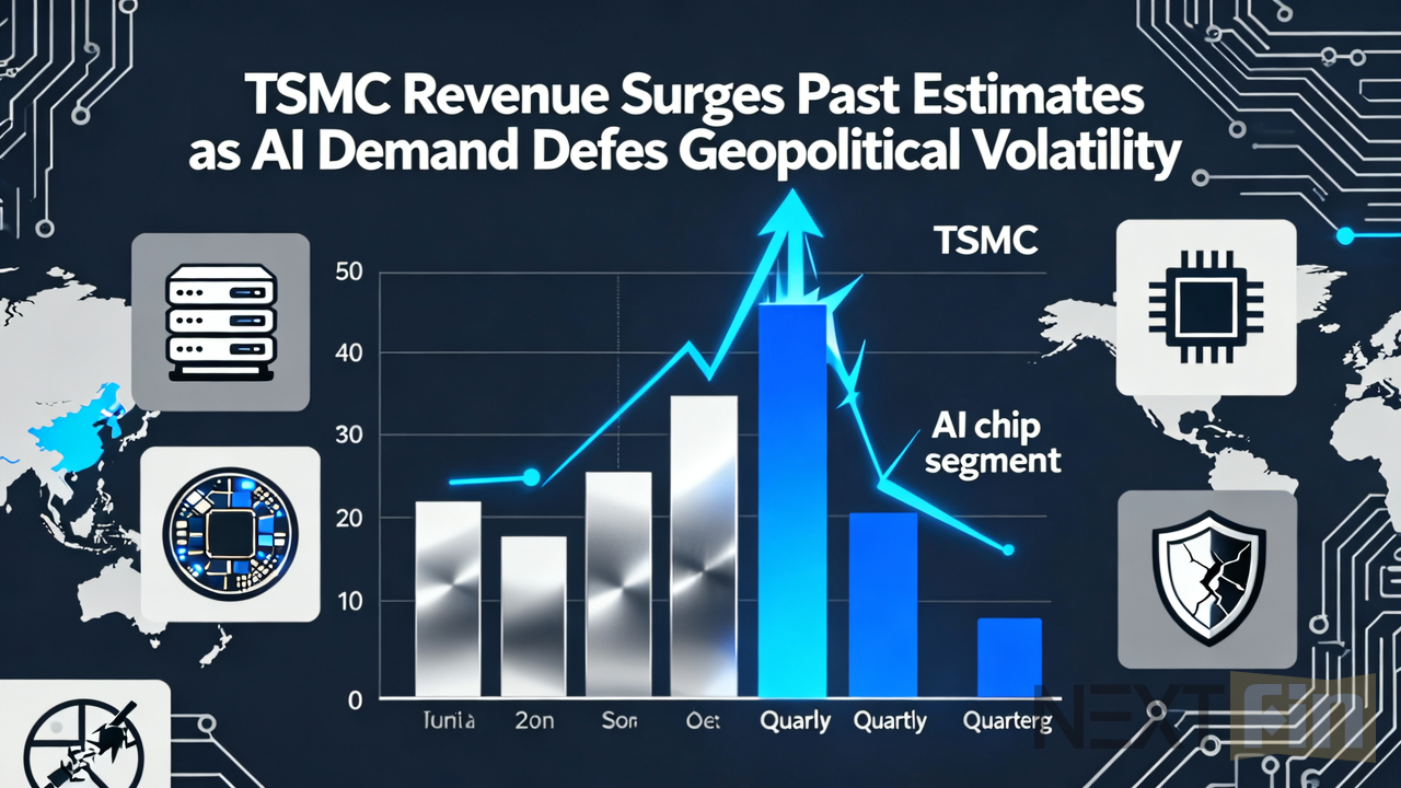 TSMC Revenue Surges Past Estimates as AI Demand Defies Geopolitical Volatility