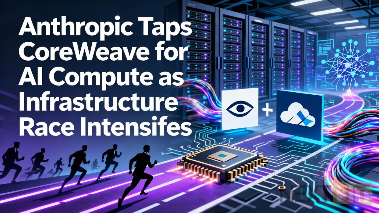 Anthropic Taps CoreWeave for AI Compute as Infrastructure Race Intensifies
