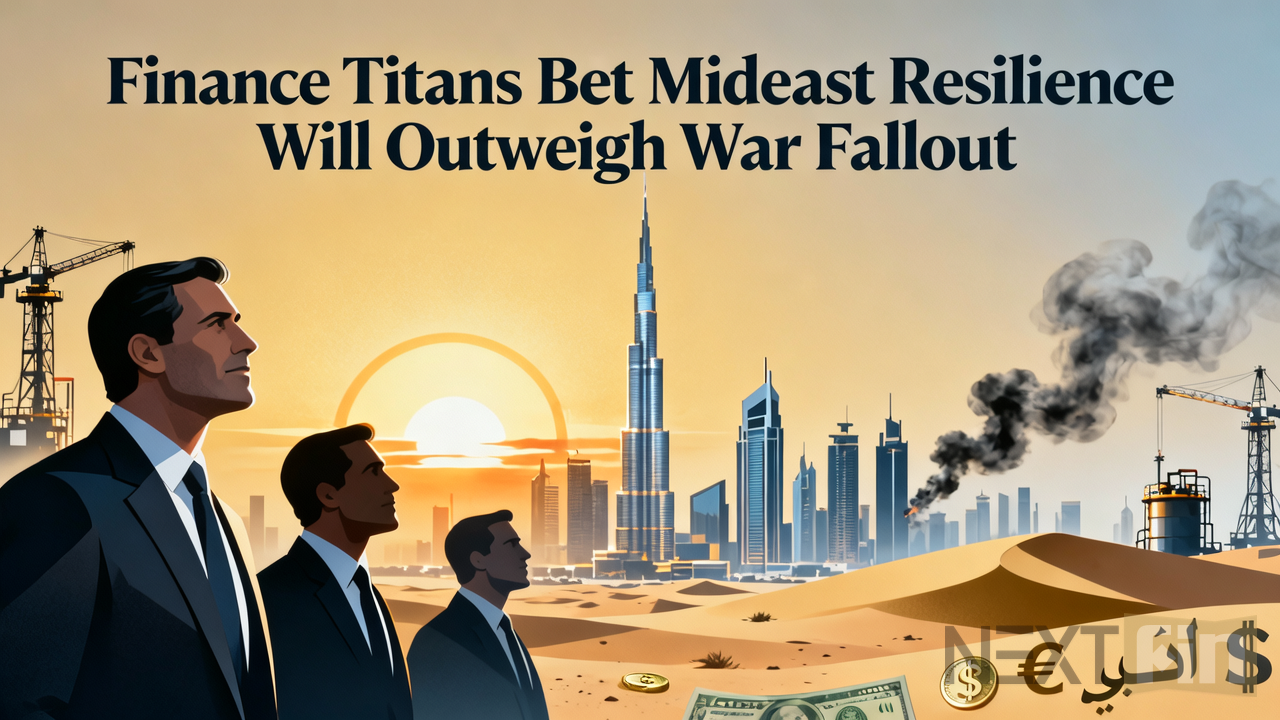 Finance Titans Bet Mideast Resilience Will Outweigh War Fallout
