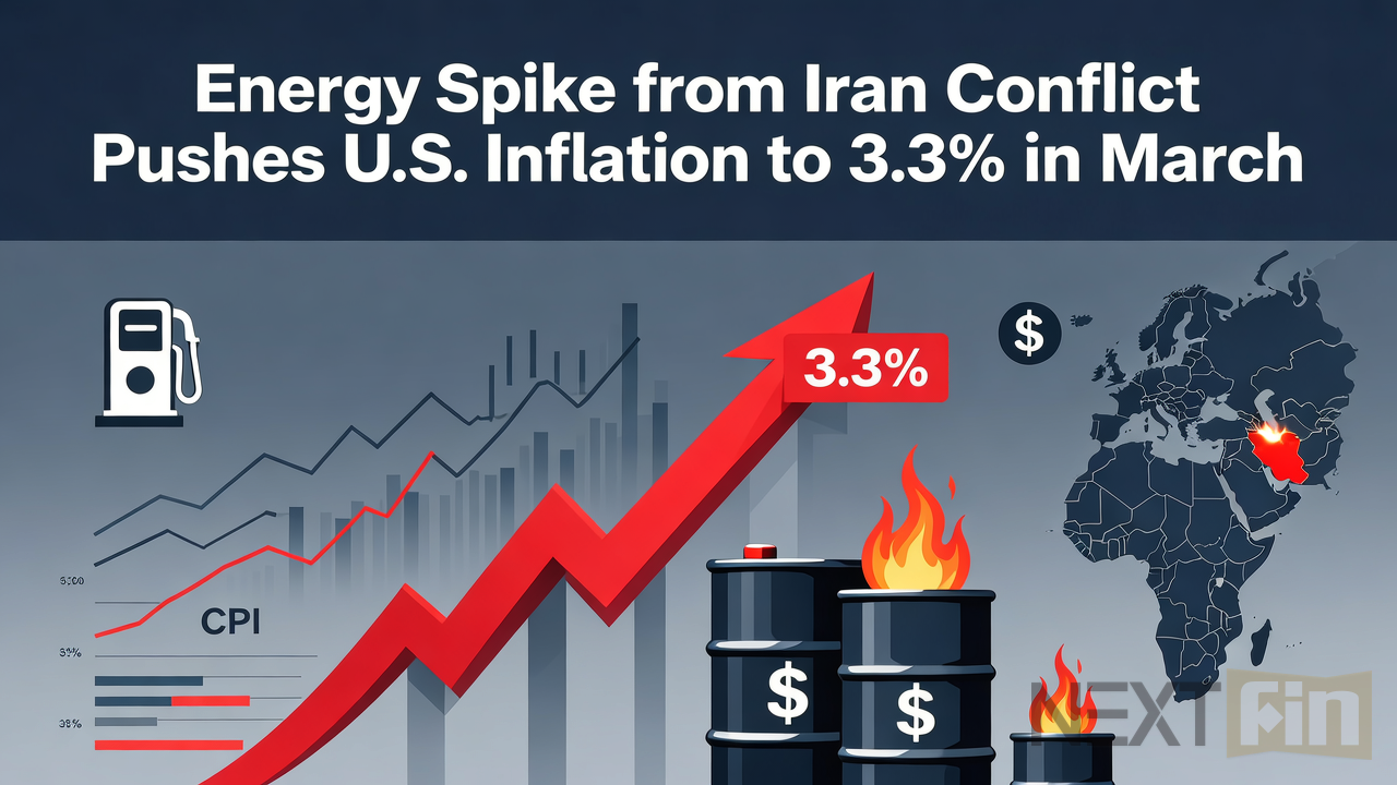 Energy Spike from Iran Conflict Pushes U.S. Inflation to 3.3% in March