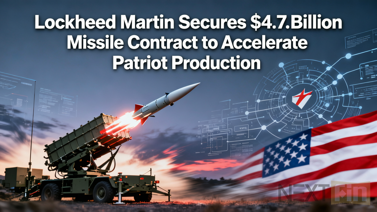 Lockheed Martin Secures $4.7 Billion Missile Contract to Accelerate Patriot Production