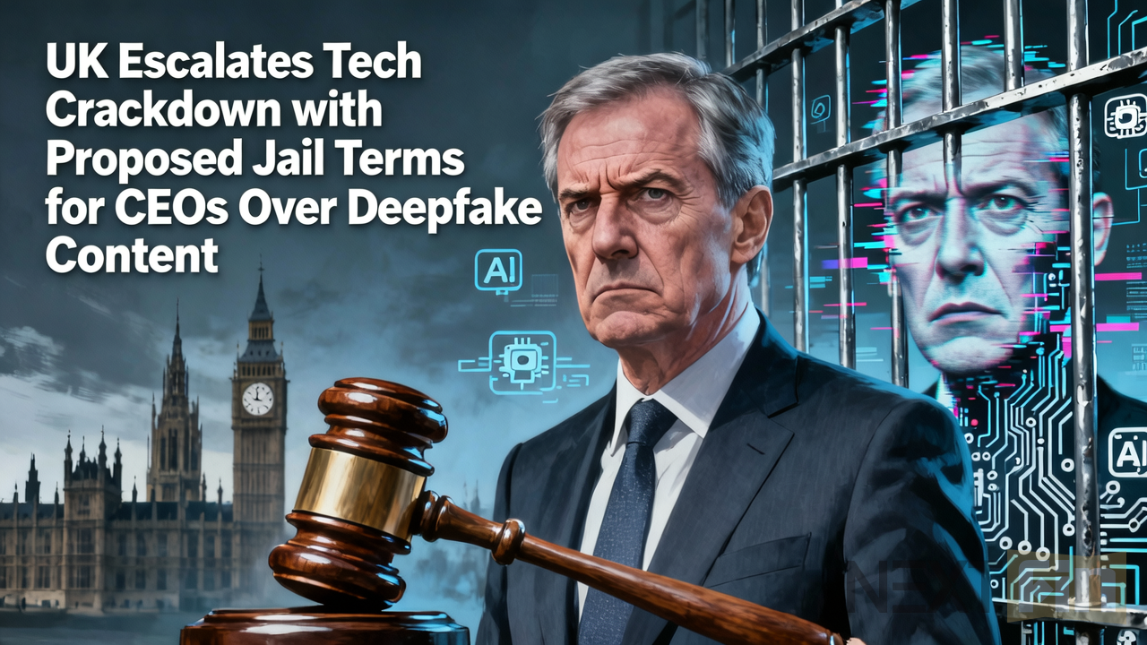 UK Escalates Tech Crackdown with Proposed Jail Terms for CEOs Over Deepfake Content