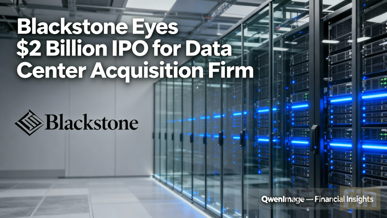 Blackstone Eyes $2 Billion IPO for Data Center Acquisition Firm