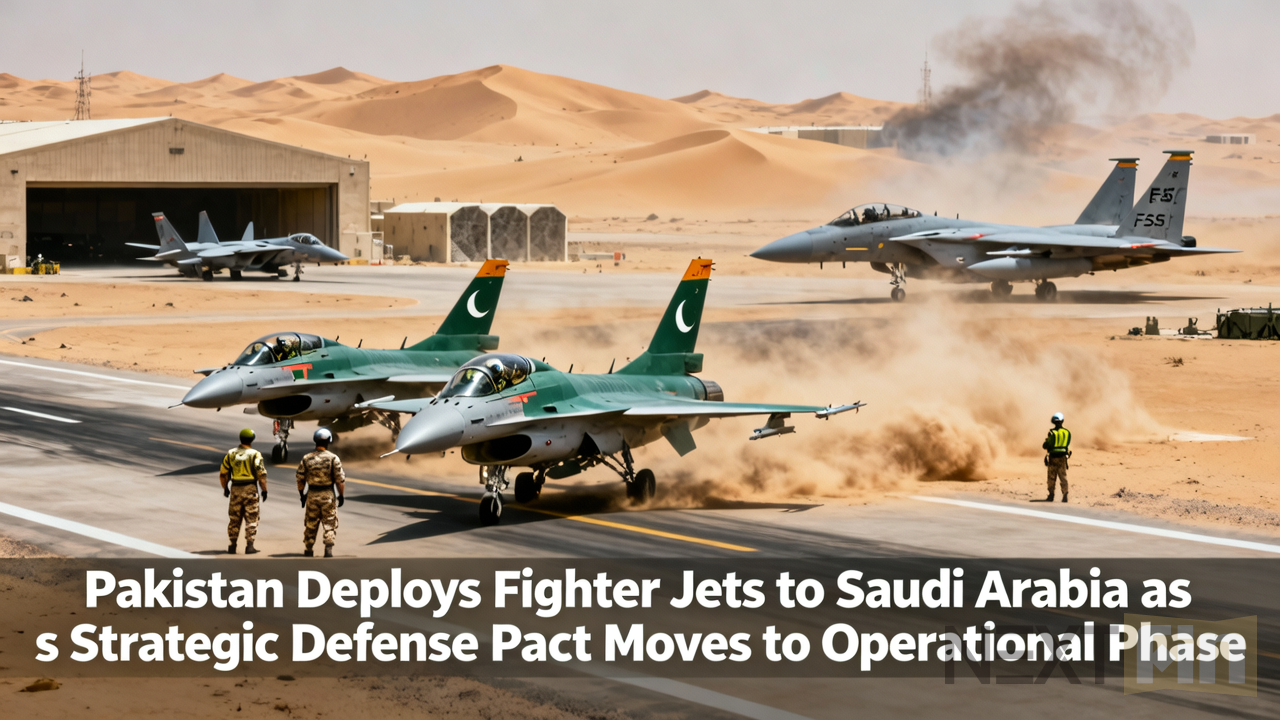 Pakistan Deploys Fighter Jets to Saudi Arabia as Strategic Defense Pact Moves to Operational Phase