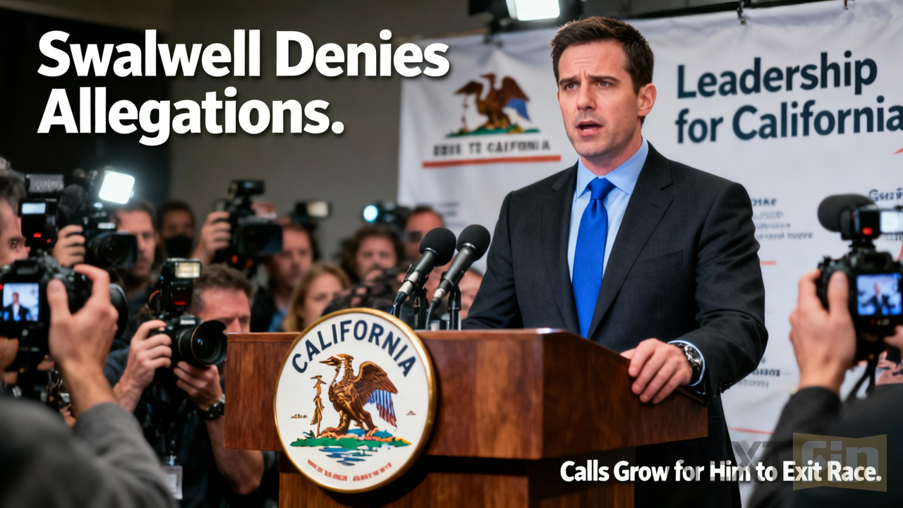 California Gubernatorial Frontrunner Eric Swalwell Denies Sexual Assault Allegations Amid Calls to Exit Race