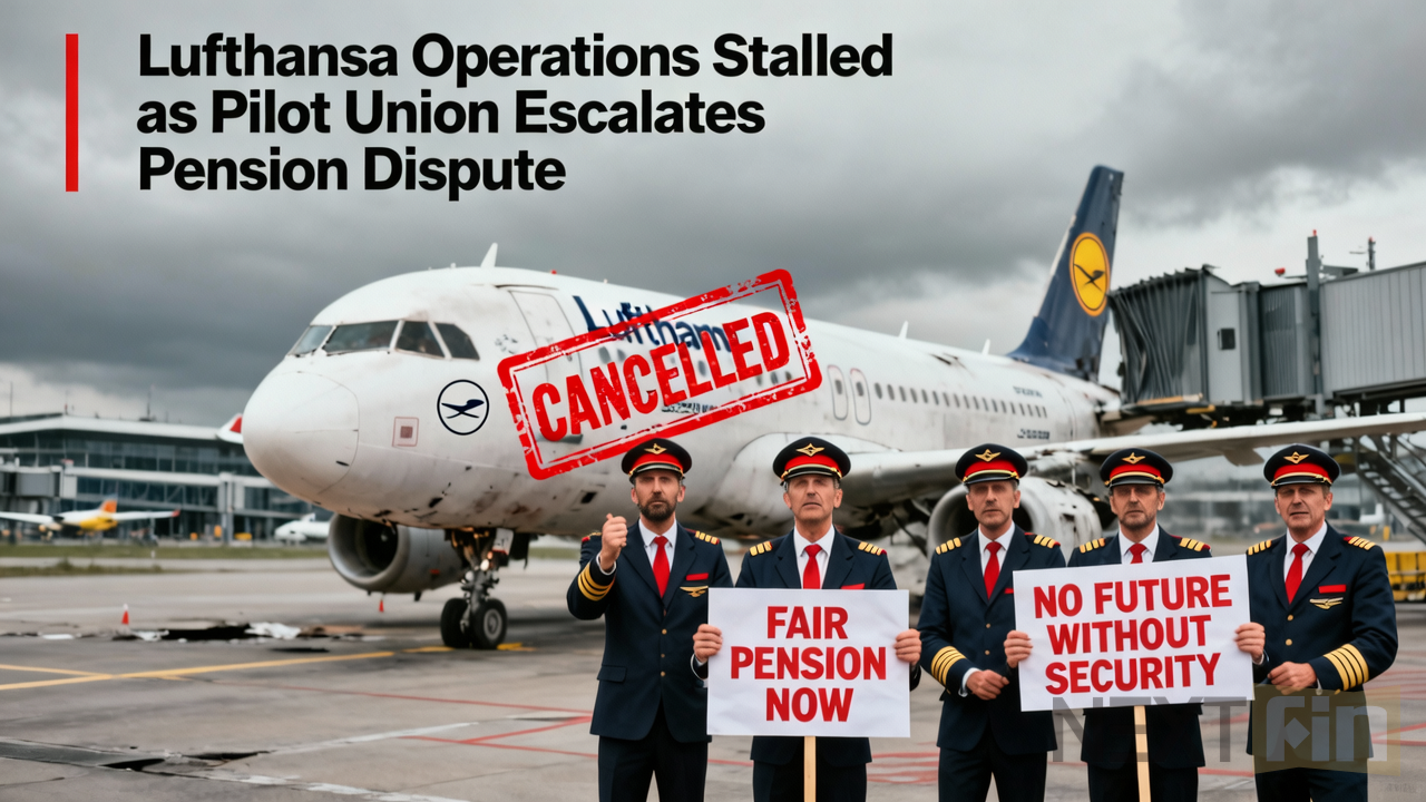 Lufthansa Operations Stalled as Pilot Union Escalates Pension Dispute