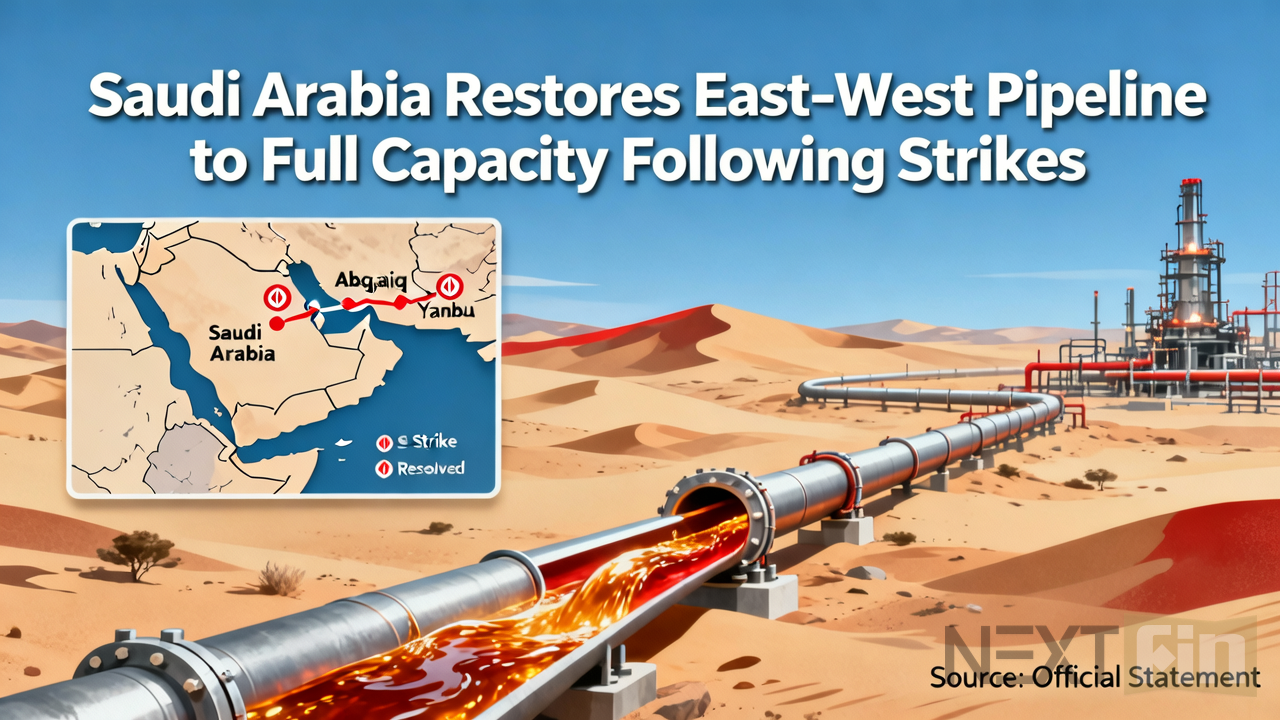 Saudi Arabia Restores East-West Pipeline to Full Capacity Following Strikes