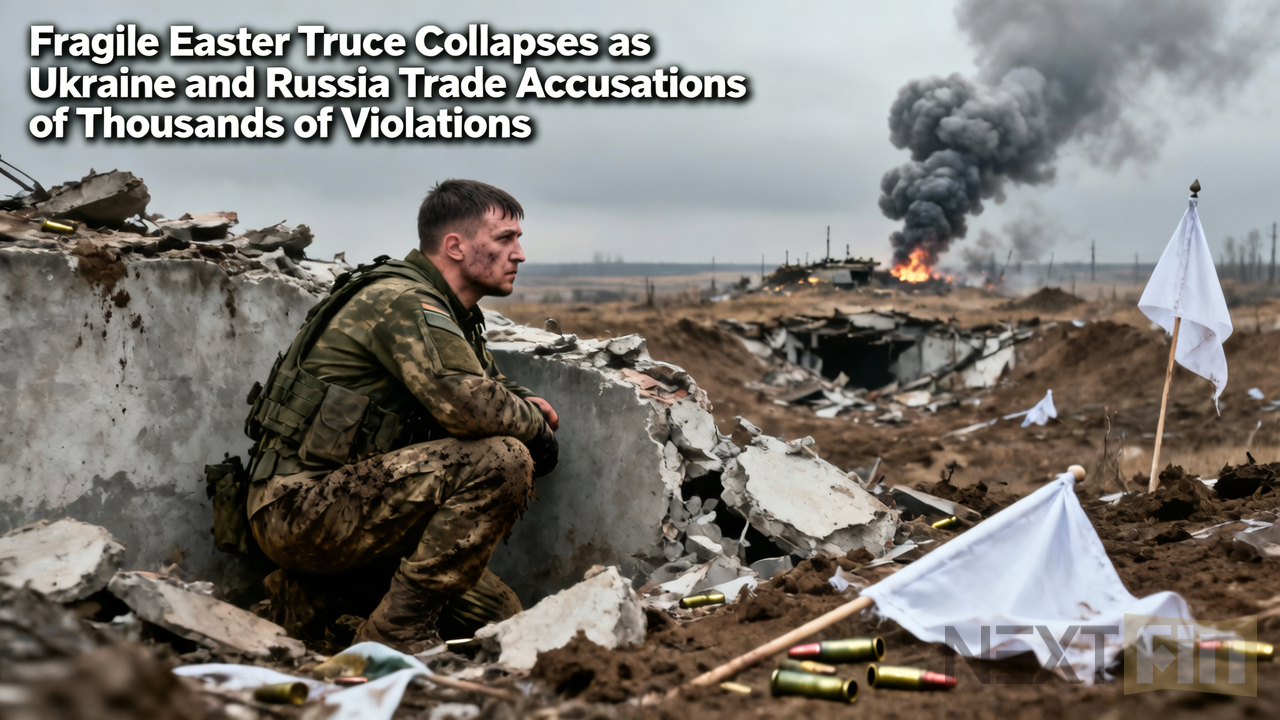 Fragile Easter Truce Collapses as Ukraine and Russia Trade Accusations of Thousands of Violations