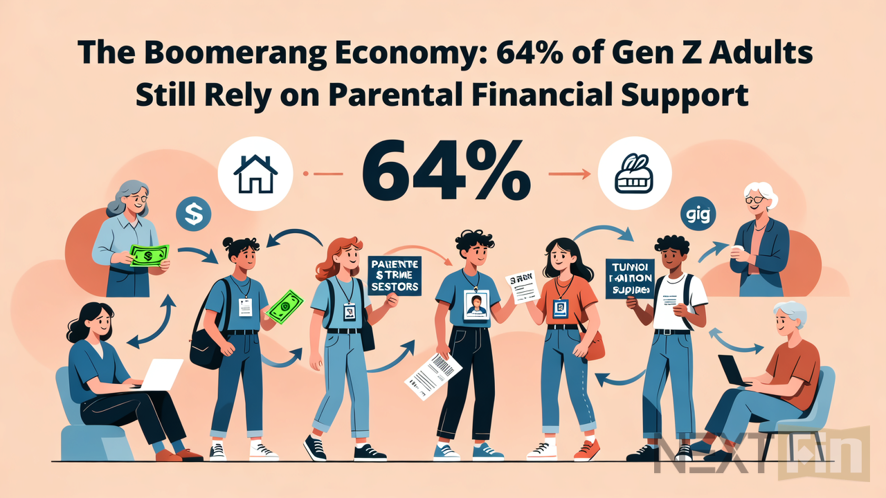 The Boomerang Economy: 64% of Gen Z Adults Still Rely on Parental Financial Support