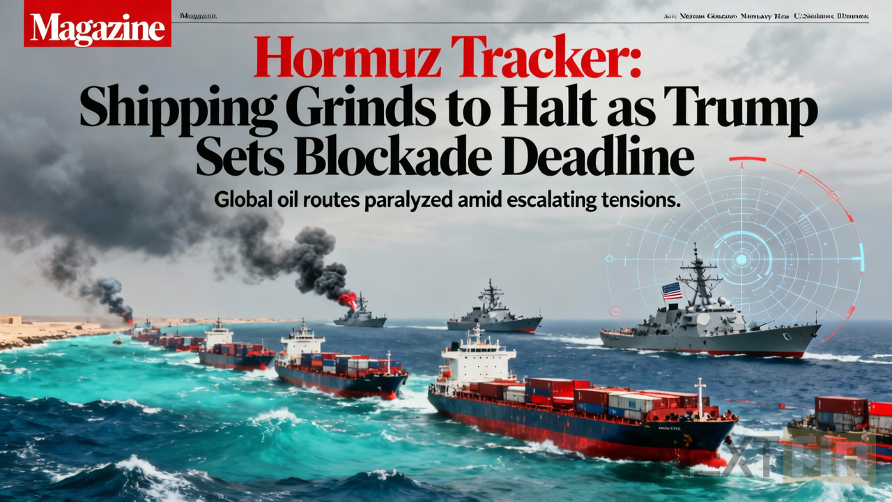 Hormuz Tracker: Shipping Grinds to Halt as Trump Sets Blockade Deadline