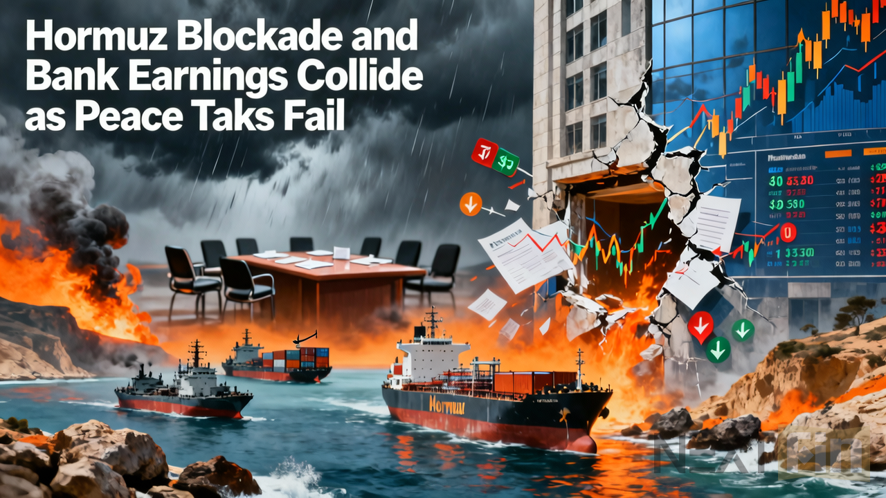 Hormuz Blockade and Bank Earnings Collide as Peace Talks Fail