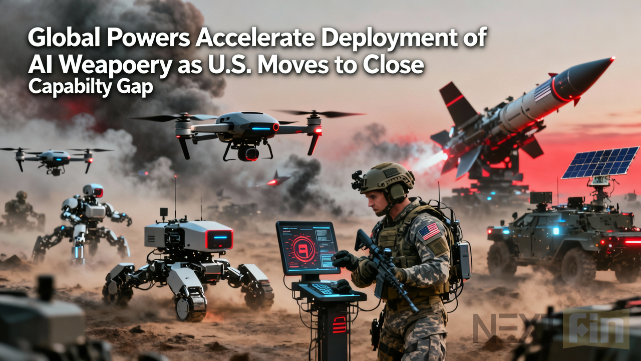 Global Powers Accelerate Deployment of AI Weaponry as U.S. Moves to Close Capability Gap