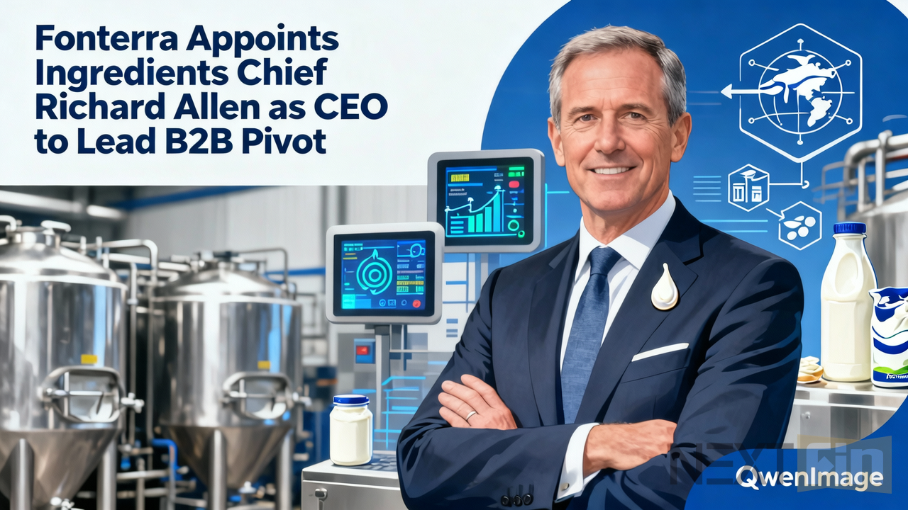 Fonterra Appoints Ingredients Chief Richard Allen as CEO to Lead B2B Pivot