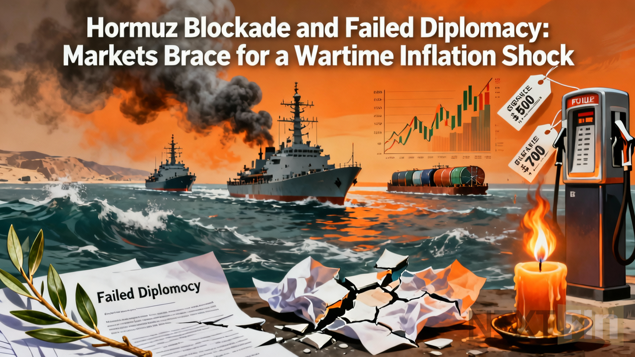 Hormuz Blockade and Failed Diplomacy: Markets Brace for a Wartime Inflation Shock