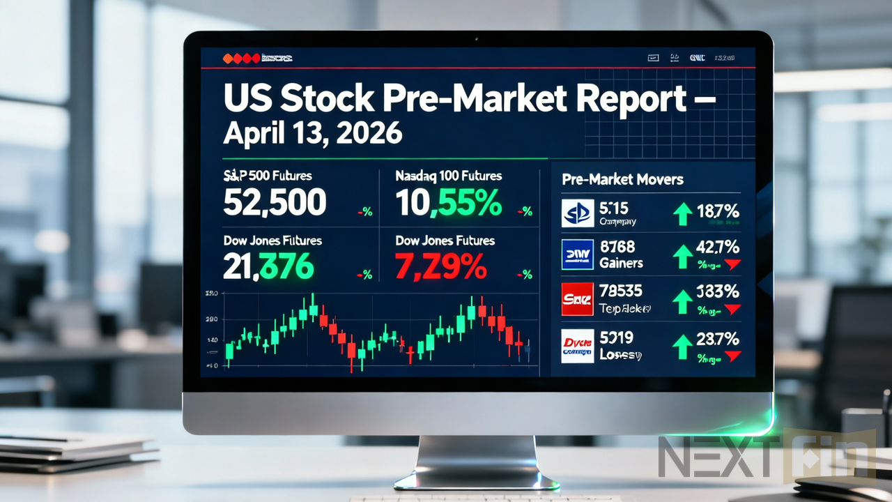 US Stock Pre-Market Report - April 13, 2026