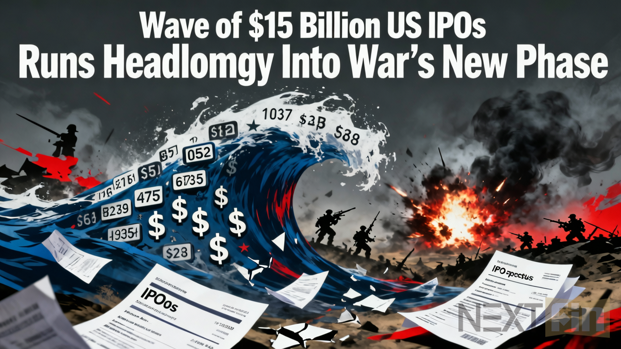 Wave of $15 Billion US IPOs Runs Headlong Into War’s New Phase