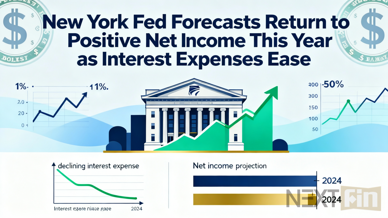 New York Fed Forecasts Return to Positive Net Income This Year as Interest Expenses Ease