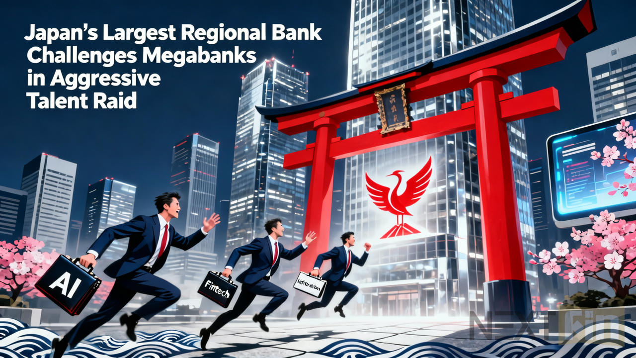 Japan’s Largest Regional Bank Challenges Megabanks in Aggressive Talent Raid