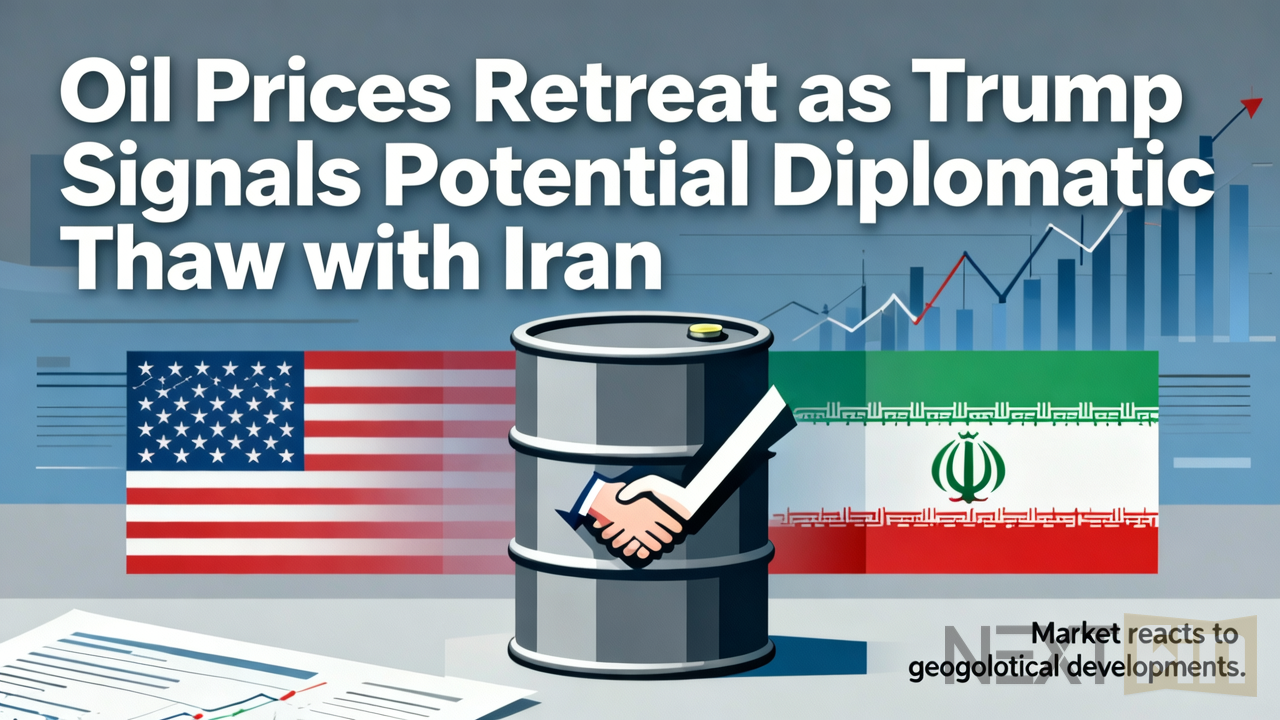 Oil Prices Retreat as Trump Signals Potential Diplomatic Thaw with Iran