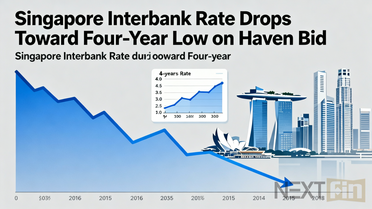 Singapore Interbank Rate Drops Toward Four-Year Low on Haven Bid