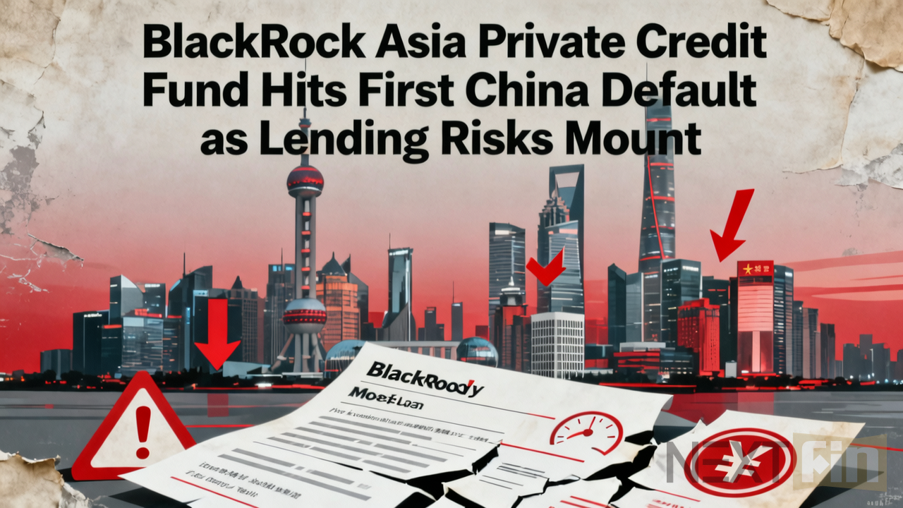 BlackRock Asia Private Credit Fund Hits First China Default as Lending Risks Mount