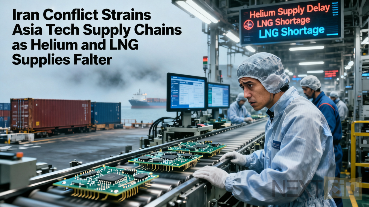 Iran Conflict Strains Asia Tech Supply Chains as Helium and LNG Supplies Falter