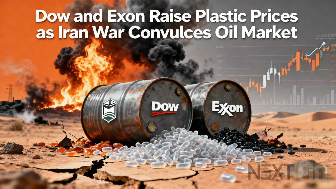 Dow and Exxon Raise Plastic Prices as Iran War Convulses Oil Market