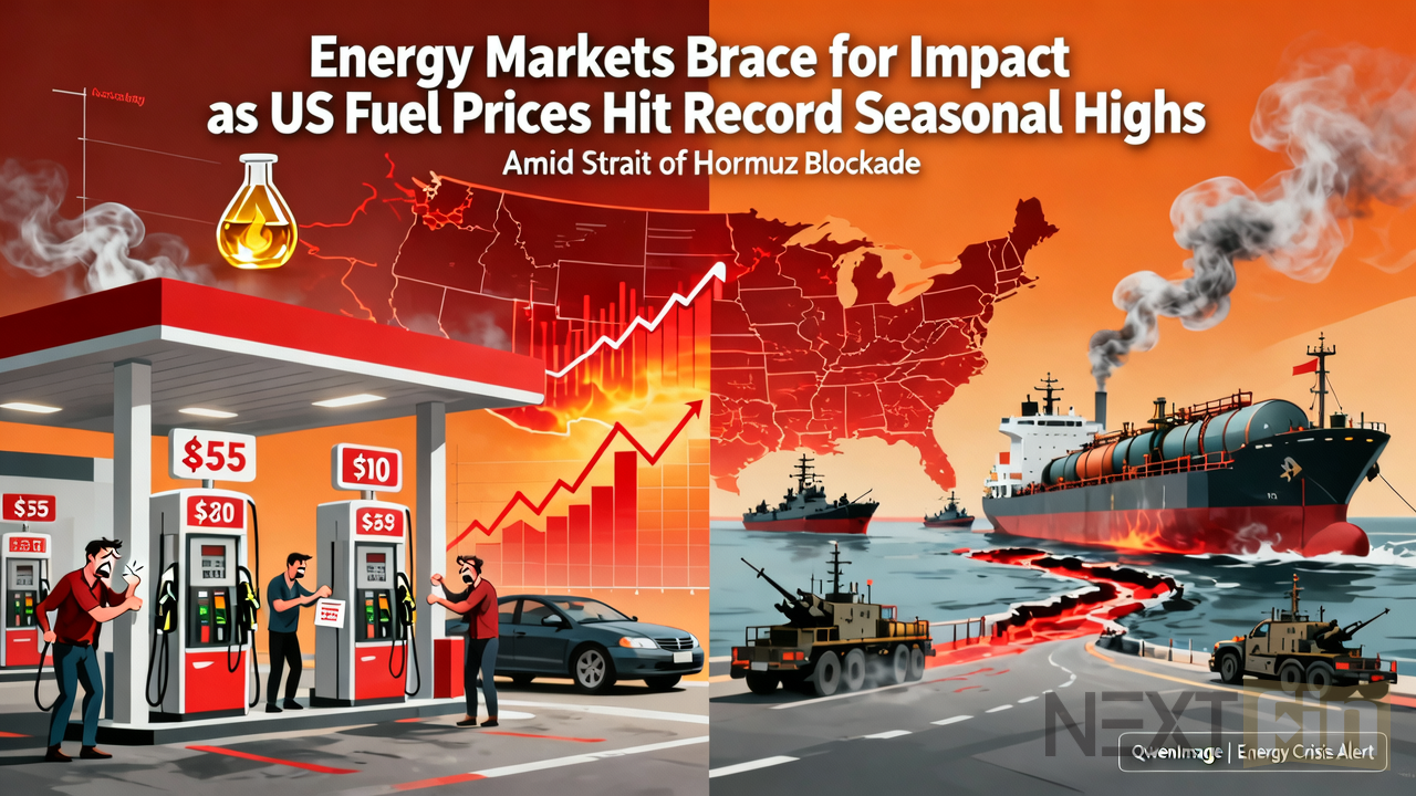 Energy Markets Brace for Impact as US Fuel Prices Hit Record Seasonal Highs Amid Hormuz Blockade