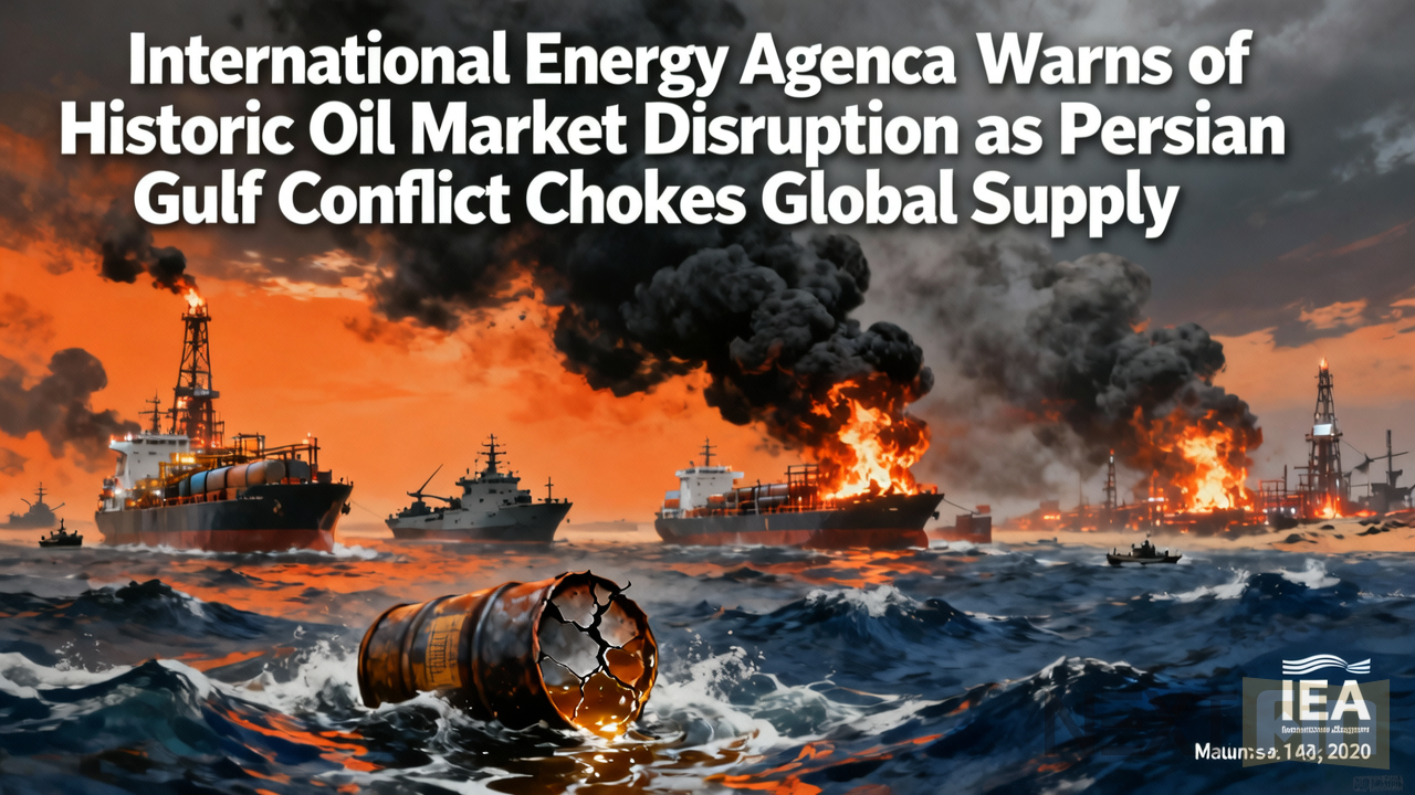 International Energy Agency Warns of Historic Oil Market Disruption as Persian Gulf Conflict Chokes Global Supply