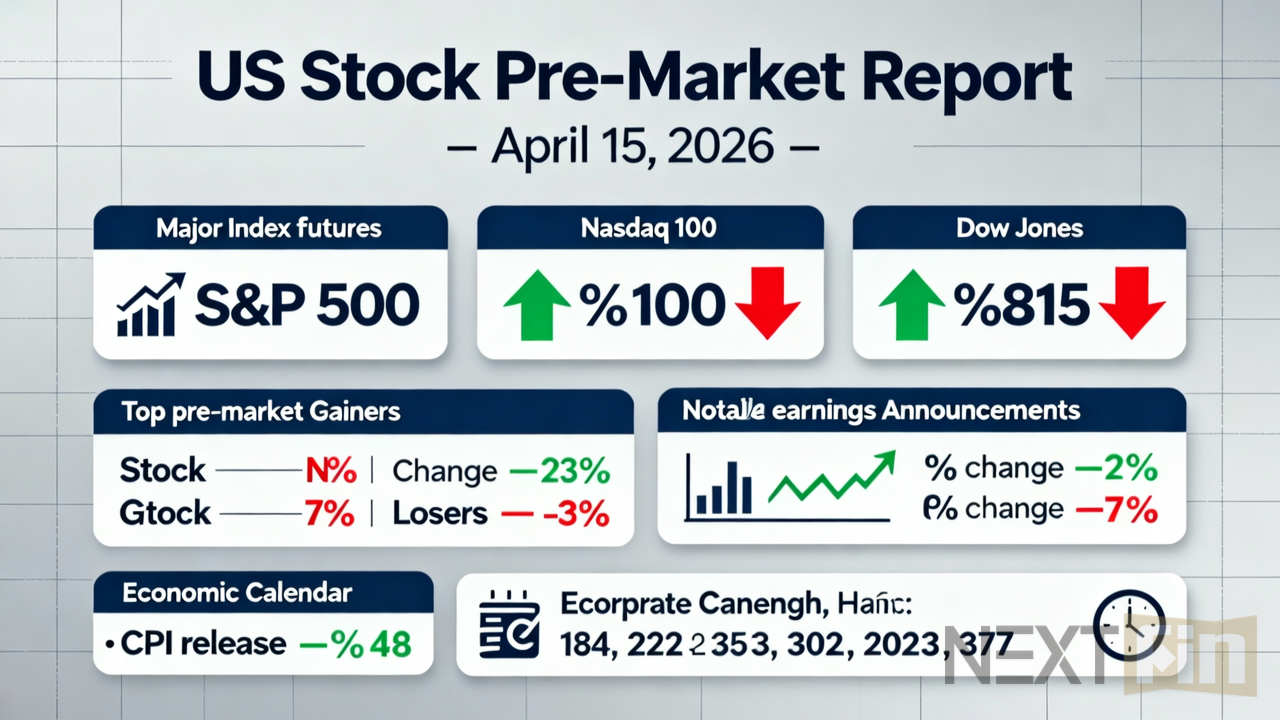 US Stock Pre-Market Report - April 15, 2026