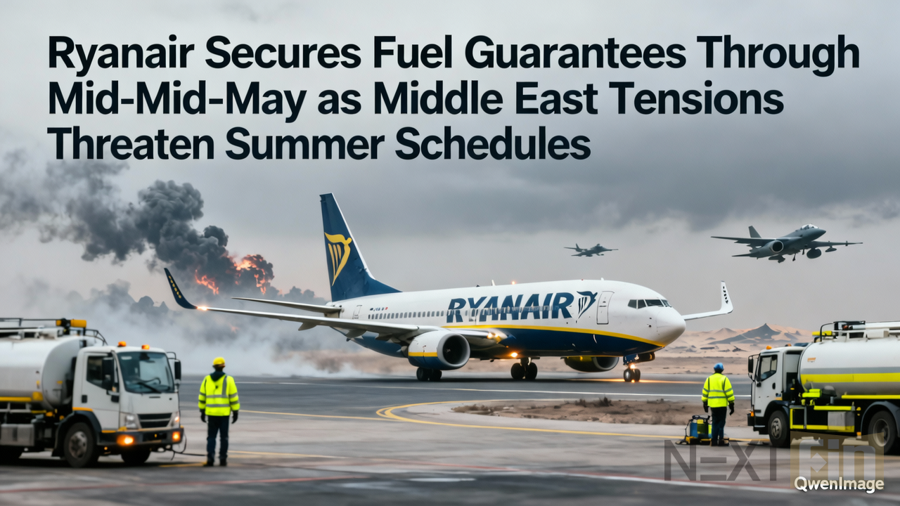 Ryanair Secures Fuel Guarantees Through Mid-May as Middle East Tensions Threaten Summer Schedules