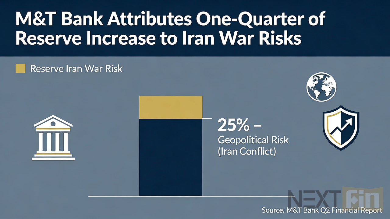 M&T Bank Attributes One-Quarter of Reserve Increase to Iran War Risks