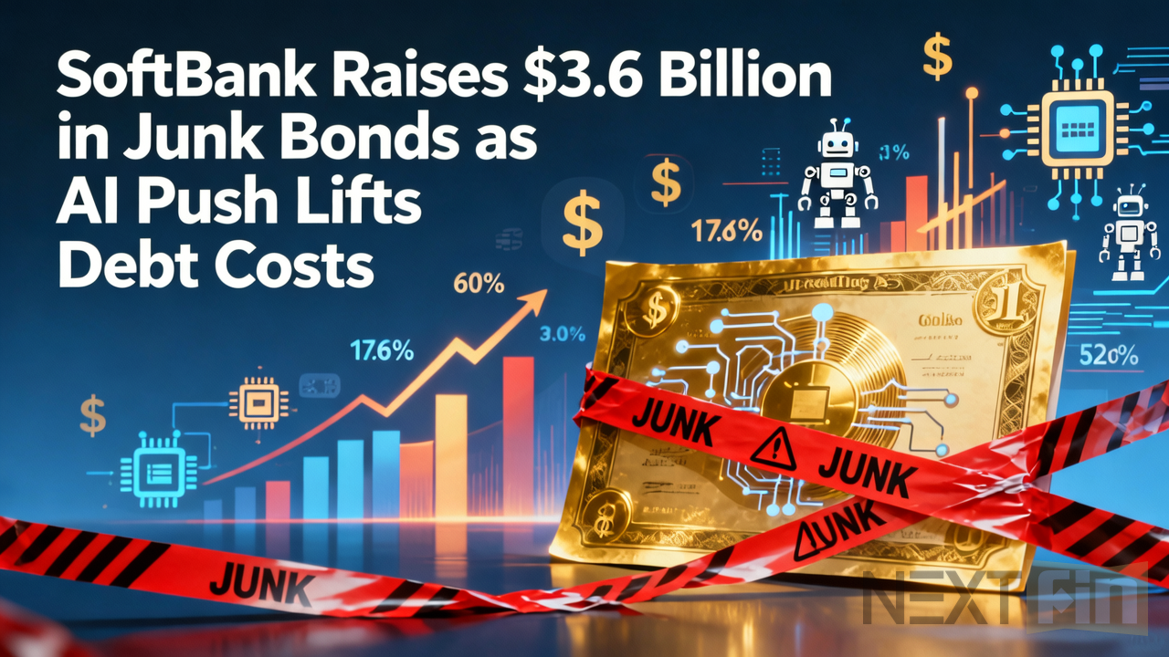 SoftBank Raises $3.6 Billion in Junk Bonds as AI Push Lifts Debt Costs