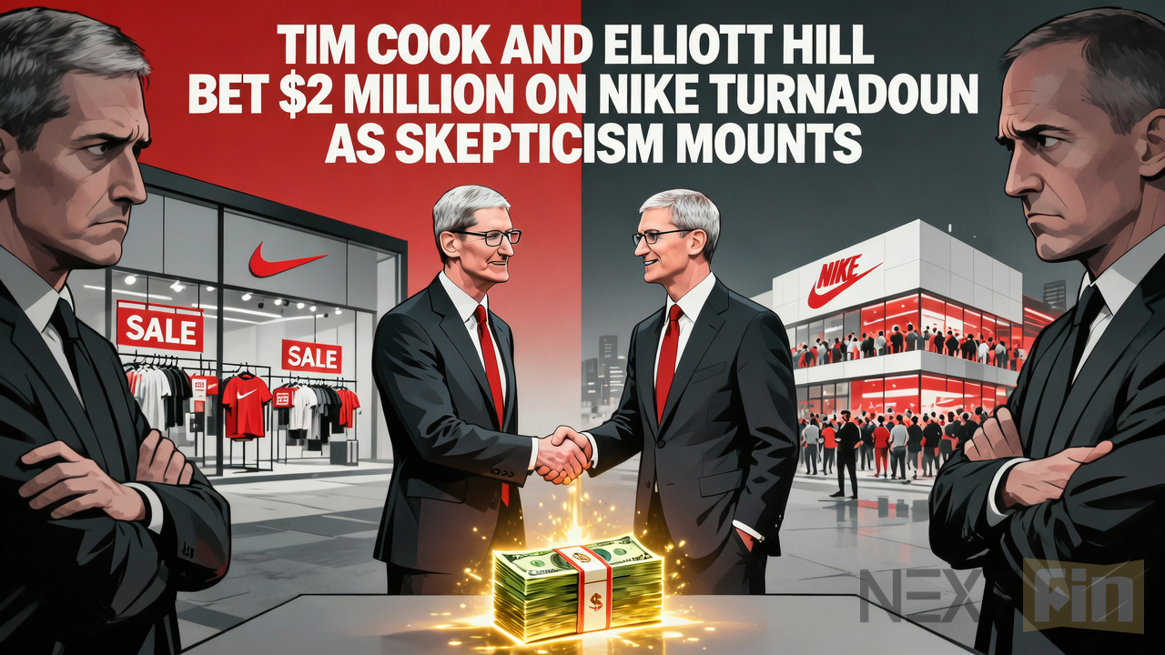 Tim Cook and Elliott Hill Bet $2 Million on Nike Turnaround as Skepticism Mounts