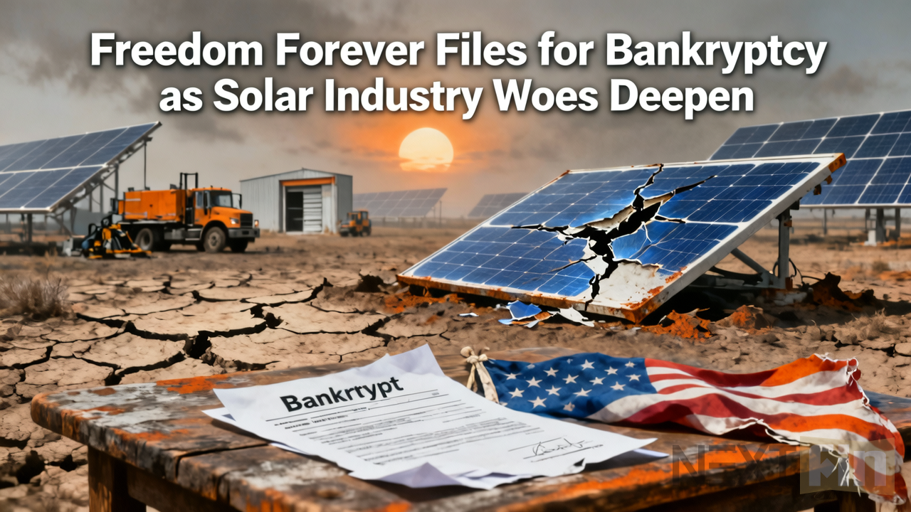 Freedom Forever Files for Bankruptcy as Solar Industry Woes Deepen