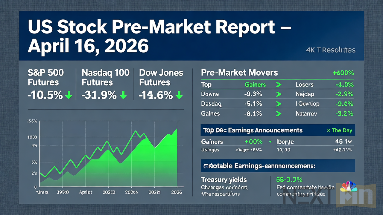US Stock Pre-Market Report - April 16, 2026