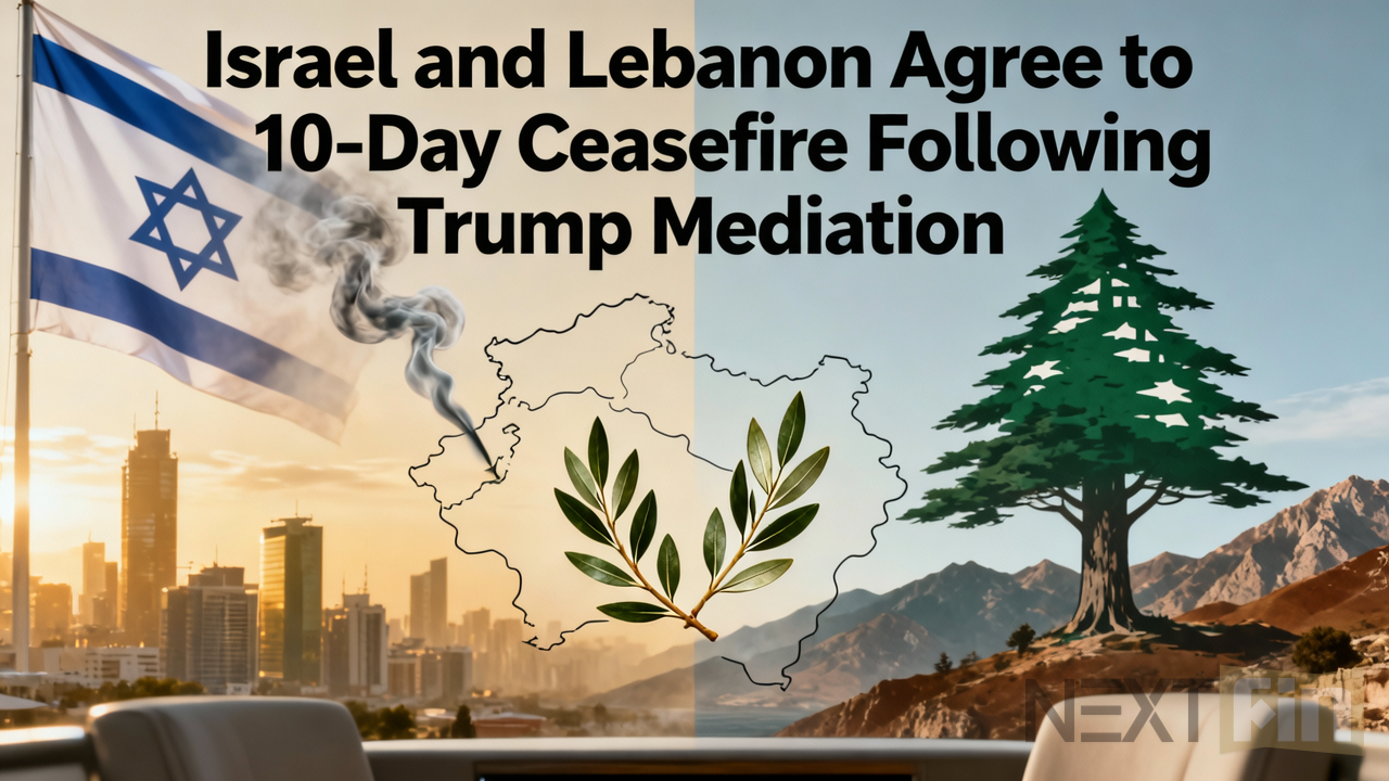Israel and Lebanon Agree to 10-Day Ceasefire Following Trump Mediation