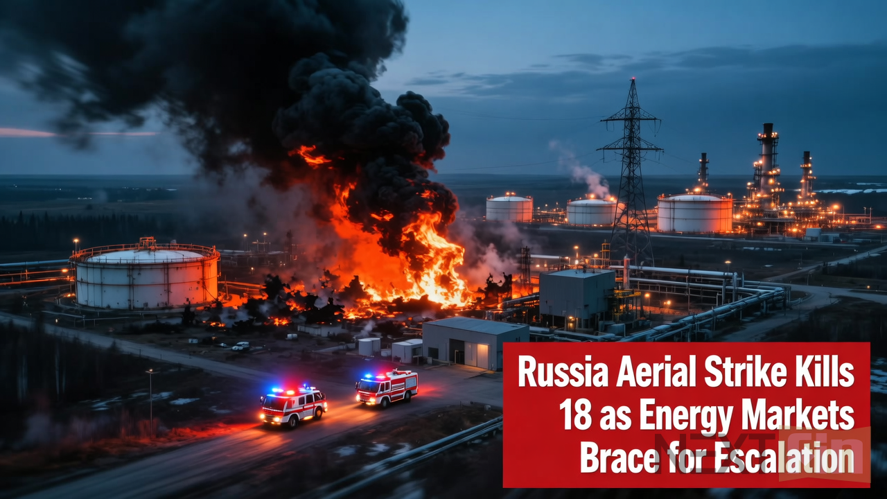 Russia Aerial Strike Kills 18 as Energy Markets Brace for Escalation