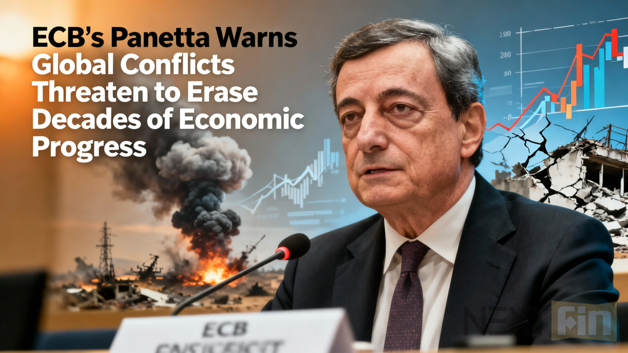 ECB’s Panetta Warns Global Conflicts Threaten to Erase Decades of Economic Progress
