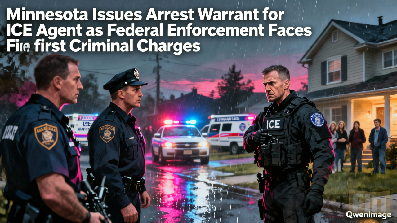 Minnesota Issues Arrest Warrant for ICE Agent as Federal Enforcement Faces First Criminal Charges