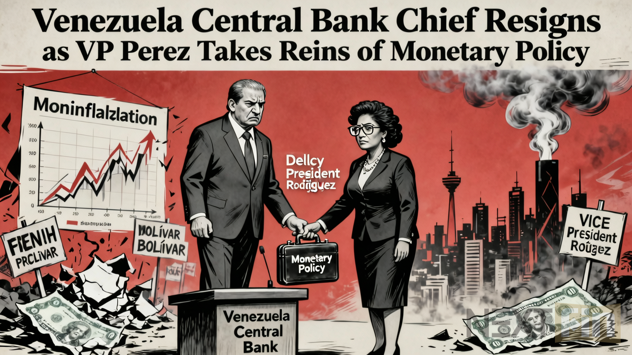 Venezuela Central Bank Chief Resigns as VP Perez Takes Reins of Monetary Policy
