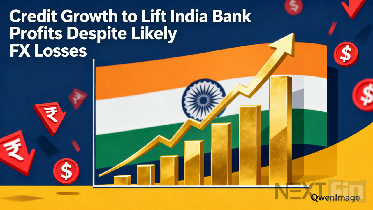 Credit Growth to Lift India Bank Profits Despite Likely FX Losses