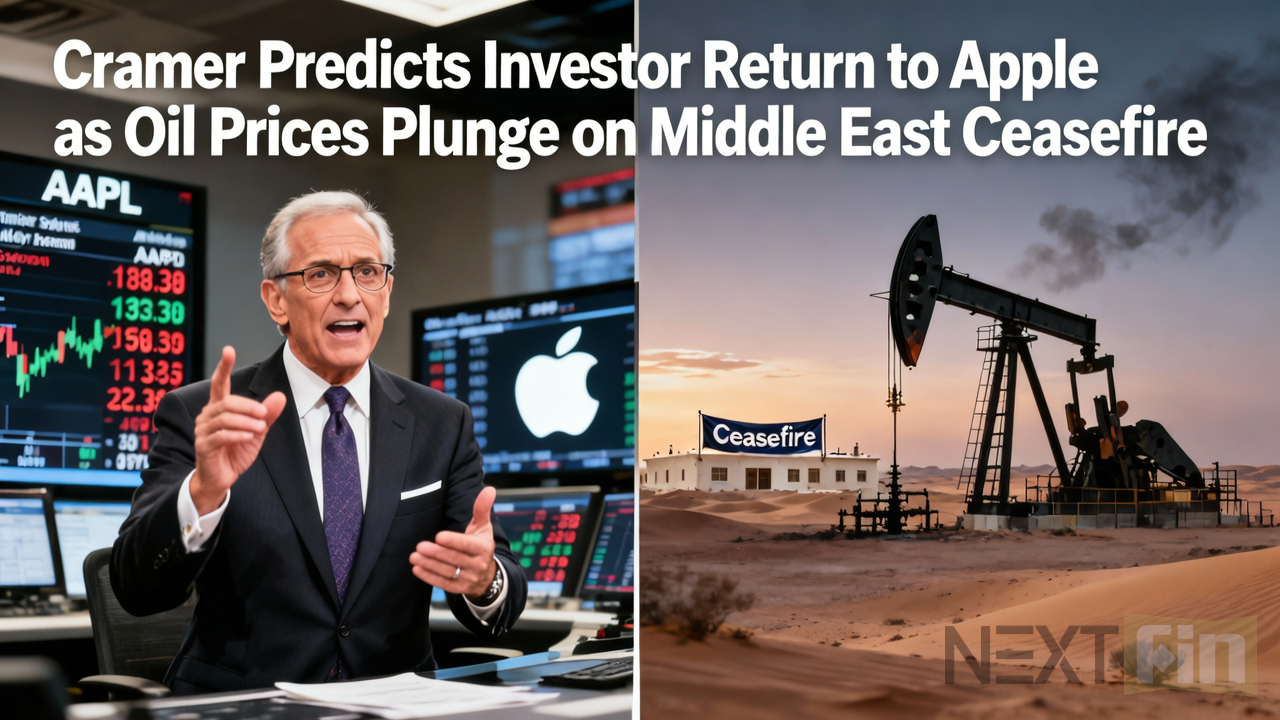 Cramer Predicts Investor Return to Apple as Oil Prices Plunge on Middle East Ceasefire