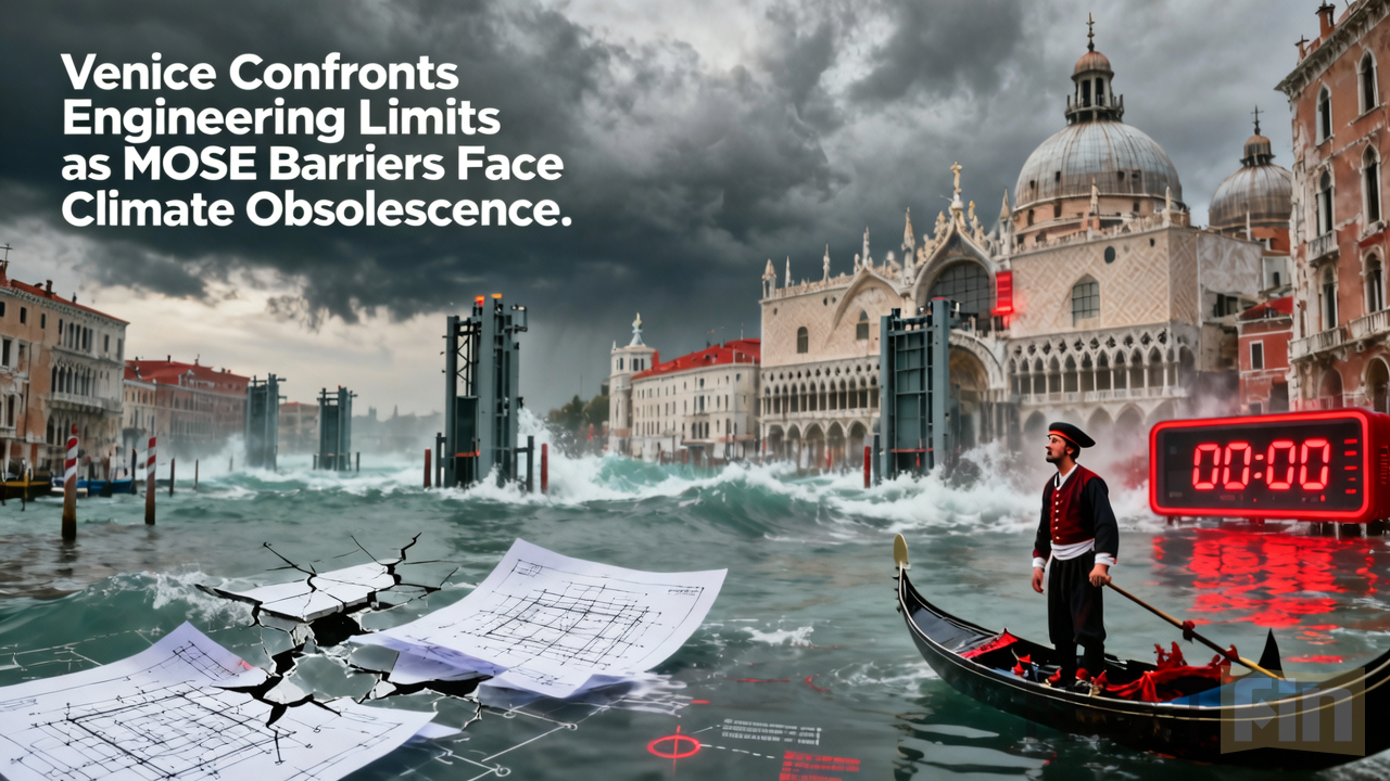 Venice Confronts Engineering Limits as Mose Barriers Face Climate Obsolescence