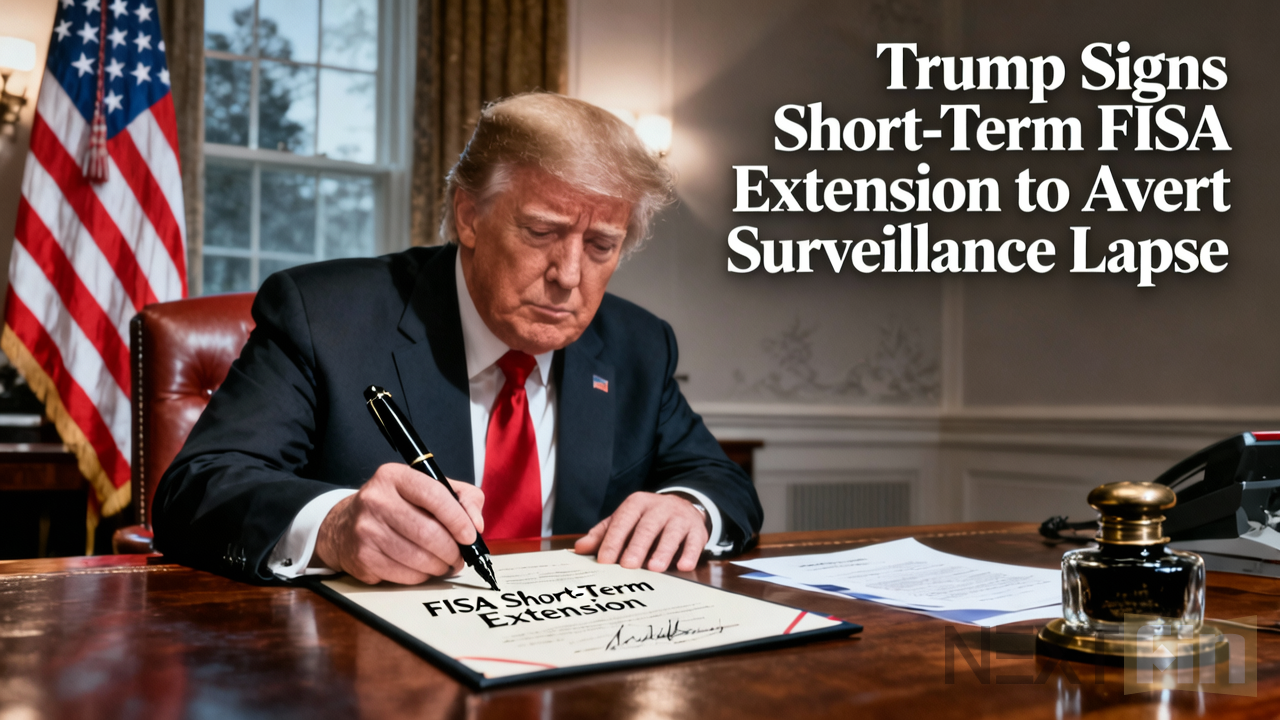 Trump Signs Short-Term FISA Extension to Avert Surveillance Lapse